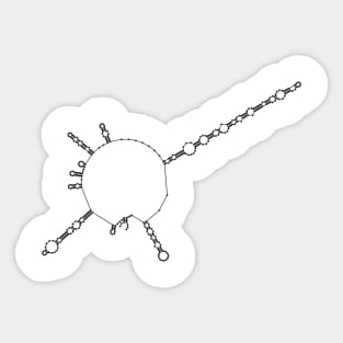 RNA structure prediction of a RNAT (hspA) Sticker